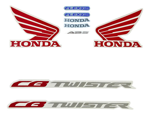 Kit Adesivos Cb Twister 250 2016 Preta