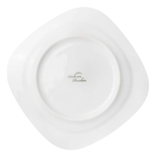 Plato Trinche Cuadrado 29 Cm Porcelana Merkamenaje