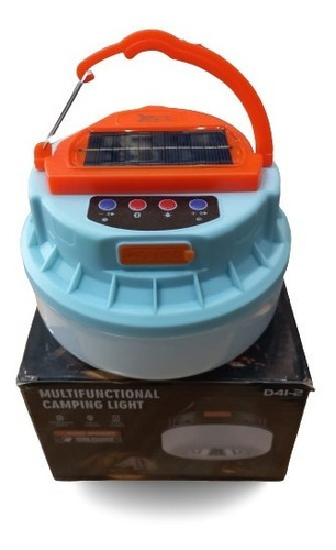 Luz Farol De Camping Solar Con Clip Y Parlante