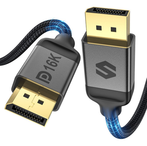 Cable Displayport Certificado Vesa 2.1, Silkland 16k Dp Cabl