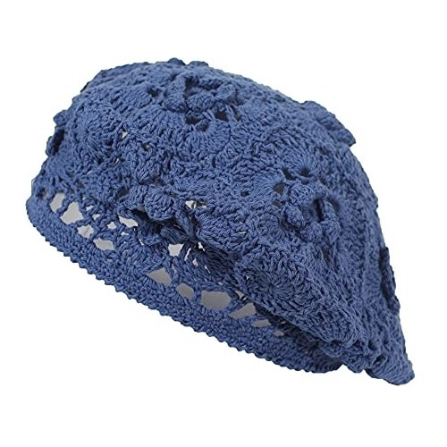 Gorros Sombreros Y Boinas Floral Azul Oscuro Talla Única