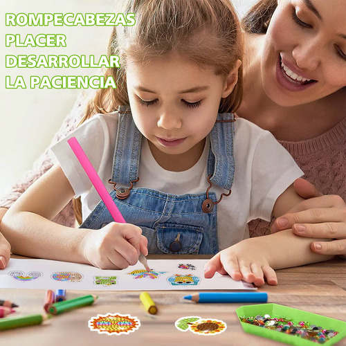 15 Kit Niños Diy Pinturas Diamante 5d Decorativas Pegatinas