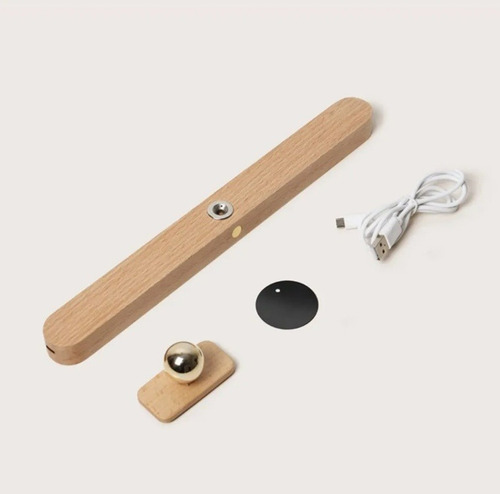 * Aplique Moderno Con Espejo De Madera Lámpara L