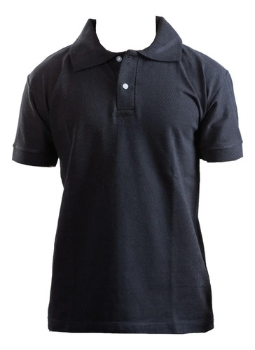 Chomba Lisa De Pique Uniforme Policia Negro L