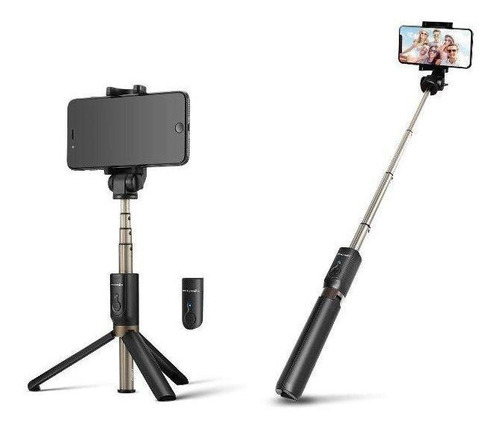 Bastão Pau Selfie Mini Tripé Luz Led 2 Intensidades