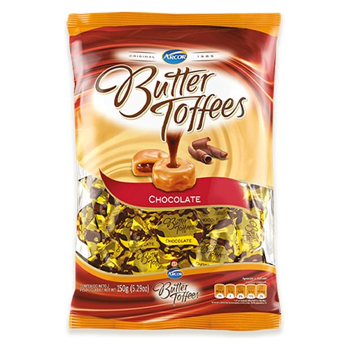 Butter Toffees Choco 7 G Arcor (36 Bolsas X Caja) - 57100523