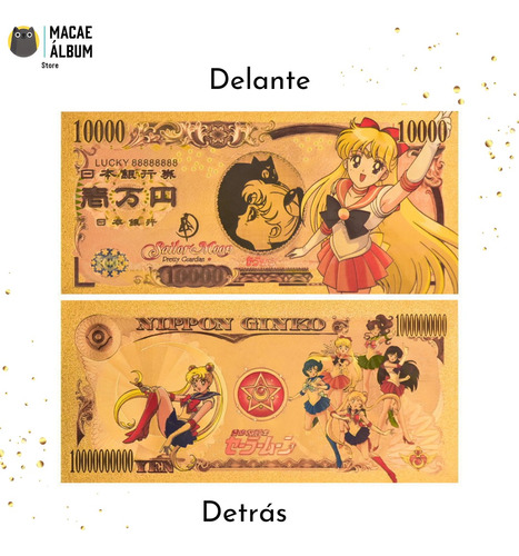 Billete Dorado Colección Sailor Moon