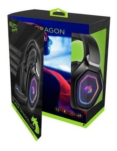 Imagen 2 de 5 de Audifonos Gamer Select Gaming Black Dragon