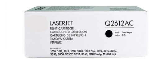 Toner Hp 12a (q2612ac) Negro, Caja Blanca