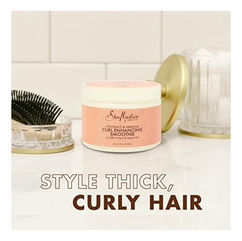 Sheamoisture Coconut & Hibiscus Curl Enhancing Smoothie, 12