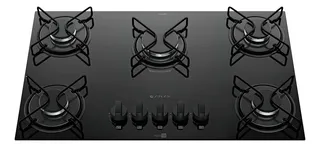 Cooktop 5 Bocas A Gas Atlas Agile Up Mega Chama Preto