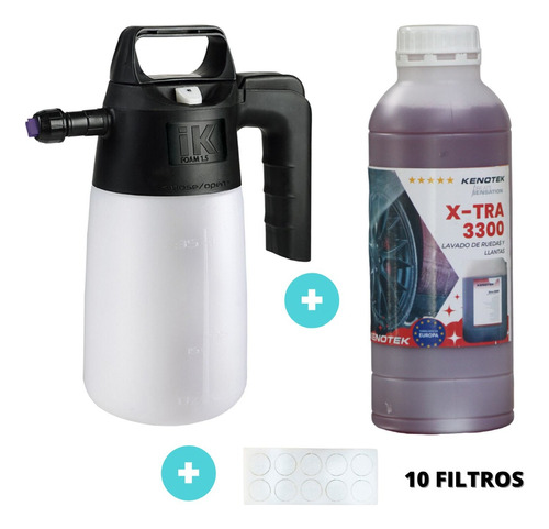 Ik Foam Pulverizdor De Espuma + Apc Ruedas Y Motores+filtros