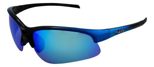 Gafas De Sol De Golf Maxx Domain Sport Negras Y Azules Con L