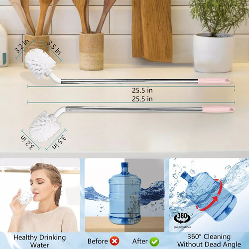 Cepillos De Limpieza De Botellas Long Bing De Acero Inoxidab