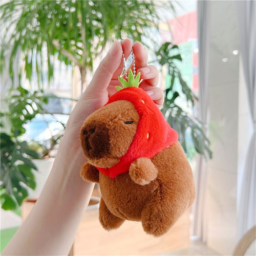 Chaveiro De Mochila De PelĂșcia Capivara Capivara3pcs
