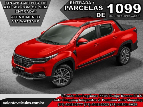 Fiat Strada Cabine Dupla Volcano 2021 *todas As Cores*