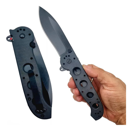 Canivete Tático M21 Cabo G10 Clip Bolso Com 2 Travas C/nota