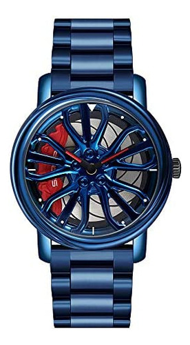 Gorben Creative 3d Rueda De Coche Reloj Giratorio Hombres Mo