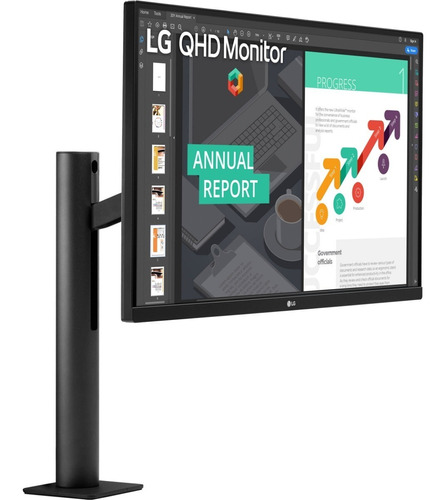 Monitor LG 27 Qhd Ergo Ips Usb C Hdmi 5ms Amd Freesync