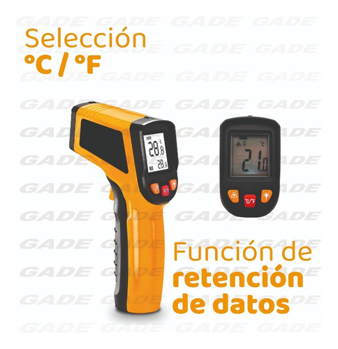Imagen 5 de 7 de Termometro Pistola Infraroja Laser Para Medir Temperatura