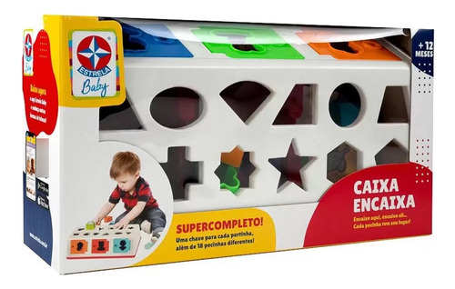 Brinquedo De Encaixe Infantil Caixa Encaixa Estrela Baby