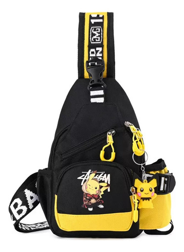 Crossbody Pikachu Mochila Infantil Pokémon Bolsa Transversal