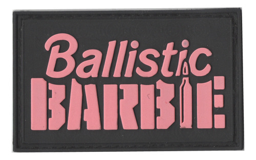 Parche Militar Tactico Ballistic Barbie Airsoft Cosplay