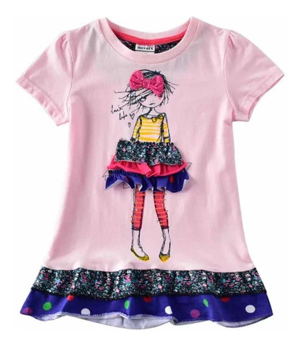 Vestido Niña Importado 100% Algodón Diseño Niñita