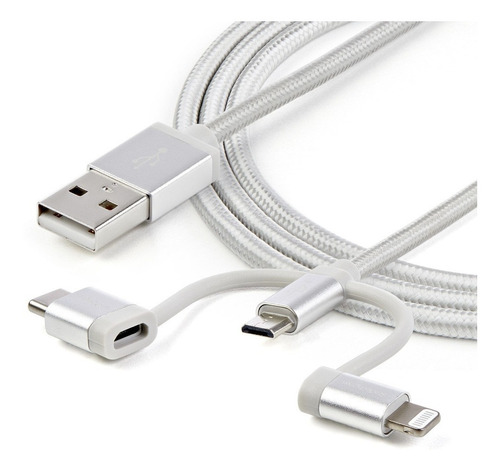 Cable Startech.com Ltcub1mgr 1m Usb-c Y Micro Usb Trenza /v