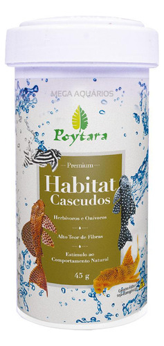 Ração Coridoras E Peixes Fundo Poytara Habitat Cascudos 45g