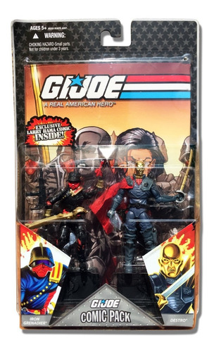 Gi Joe, Iron Grenadier / Destro, Comic Pack 2008