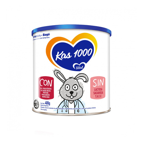 Imagen 1 de 1 de Leche de fórmula en polvo Nutricia Bagó Vital KAS1000  en lata  de 400g a partir de los 0 meses