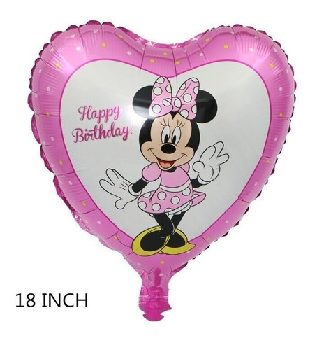 Imagen 1 de 1 de Paquete De 5 Globos Mickey Mouse 18 Pulgadas Fiesta Tematica