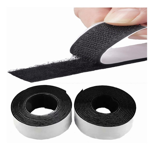 Velcro Autoadhesivo Por 2cm 5 Metros Negro Y Blanco