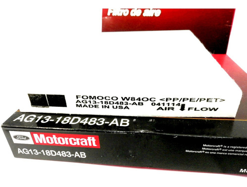 Filtro Aire Acondicionado Ford Explorer 3.5 Motorcraft Usa