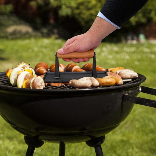 Prensa De Hierro Fundido Nutrichef, Resistente Para Parrilla