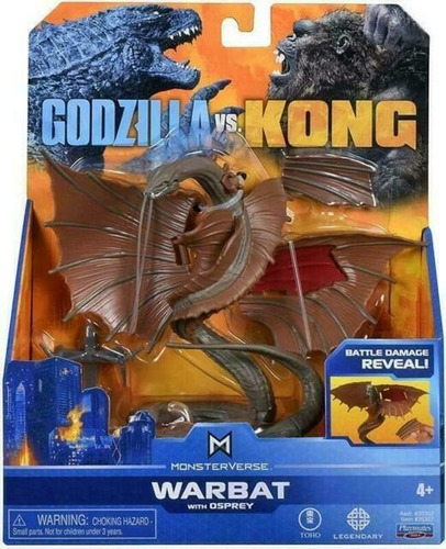 Figura Warbat Playmates Godzilla V/s Kong Nuevo