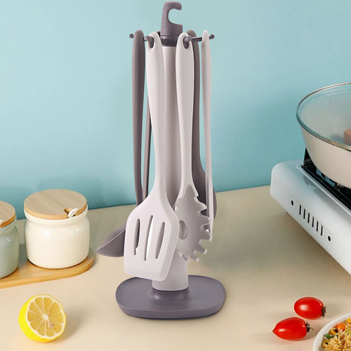 C Kitchenware Set 7 Piece Non Stick Pot Shovel Spoon Clip