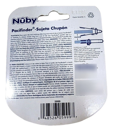Imagen 2 de 3 de Sujeta Chupon Nuby Animalitos