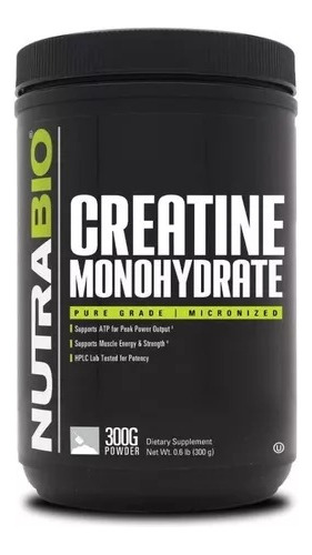 Creatine Monohydrate Nutrabio 300 Grs- 60 Serv +