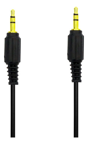 Cable Auxiliar 3 Metros Jack 3.5 Plug Negro