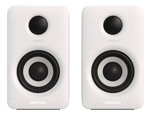 Imagen 3 de 5 de Monitores Estudio Activos Midiplus Mi3 Blanco 50w Par
