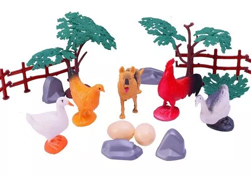 Set De Animales De Granja X 6 Unidades * Sheshu Toys