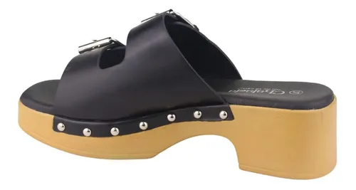 Sandalia Chalada Mujer Woodl-30 Negro Casual