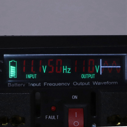 Lcd 2000w Power Inverter High Power 2 Universal Sockets Dual