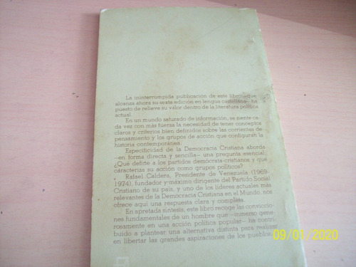 Rafael Caldera. Especificidad Democracia Cristiana, 1977 (Usado)