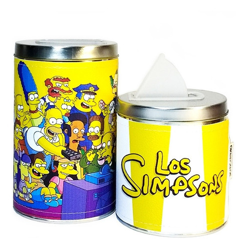 Imagen 3 de 7 de Equipo De Mate Madera Completo Los Simpsons Regalo Cuero