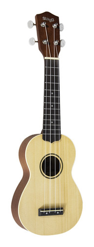 Ukelele Soprano Stagg Us60 Tapa De Cedro Con Funda