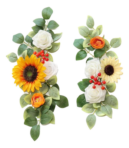2 Piezas De Flores Artificiales Para Arco De Boda, Flores
