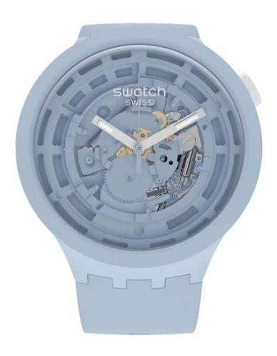 Reloj Swatch Unisex Bioceramic Big Bold C-blue Sb03n100